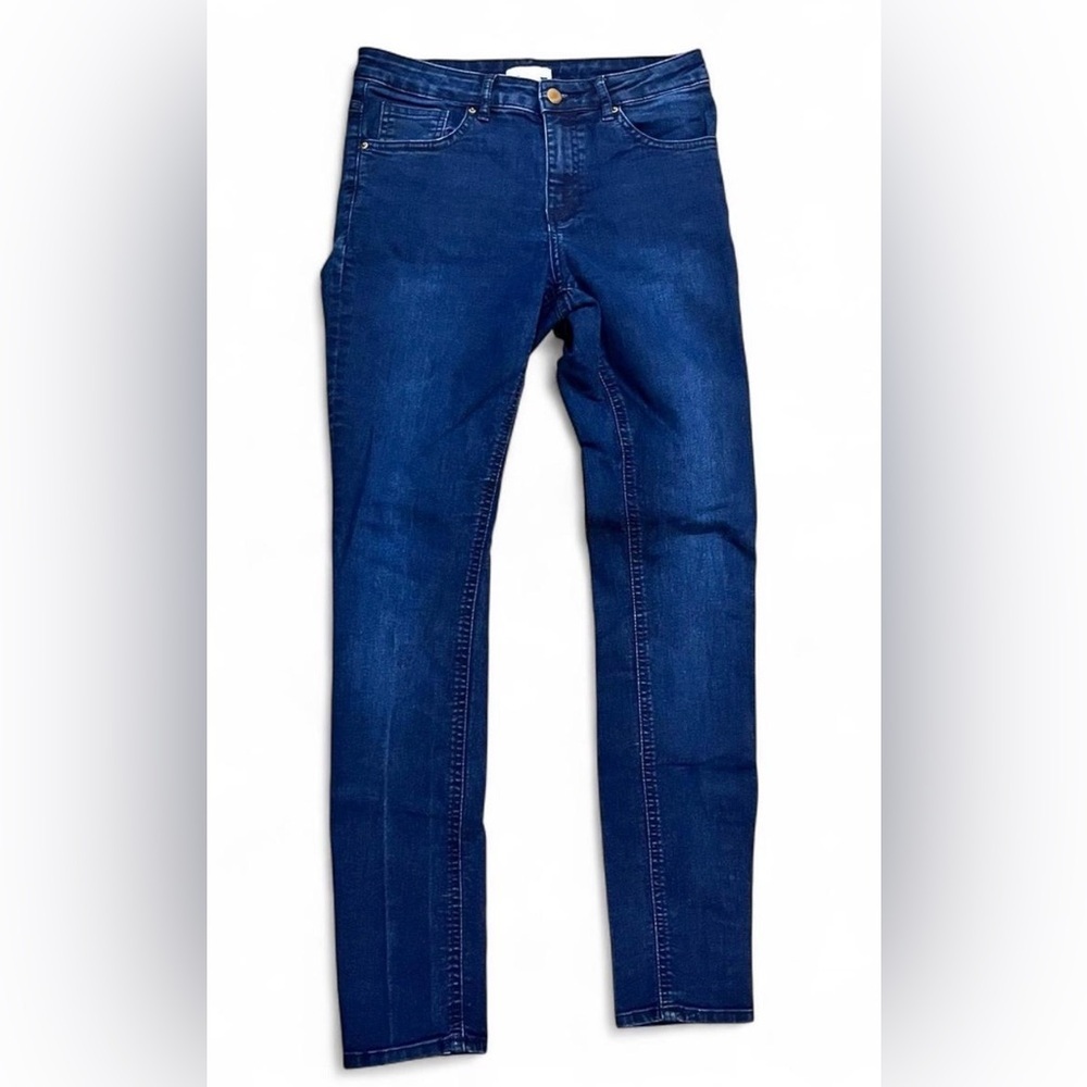 H&M Dark Blue Denim Jeans Skinny Size 8